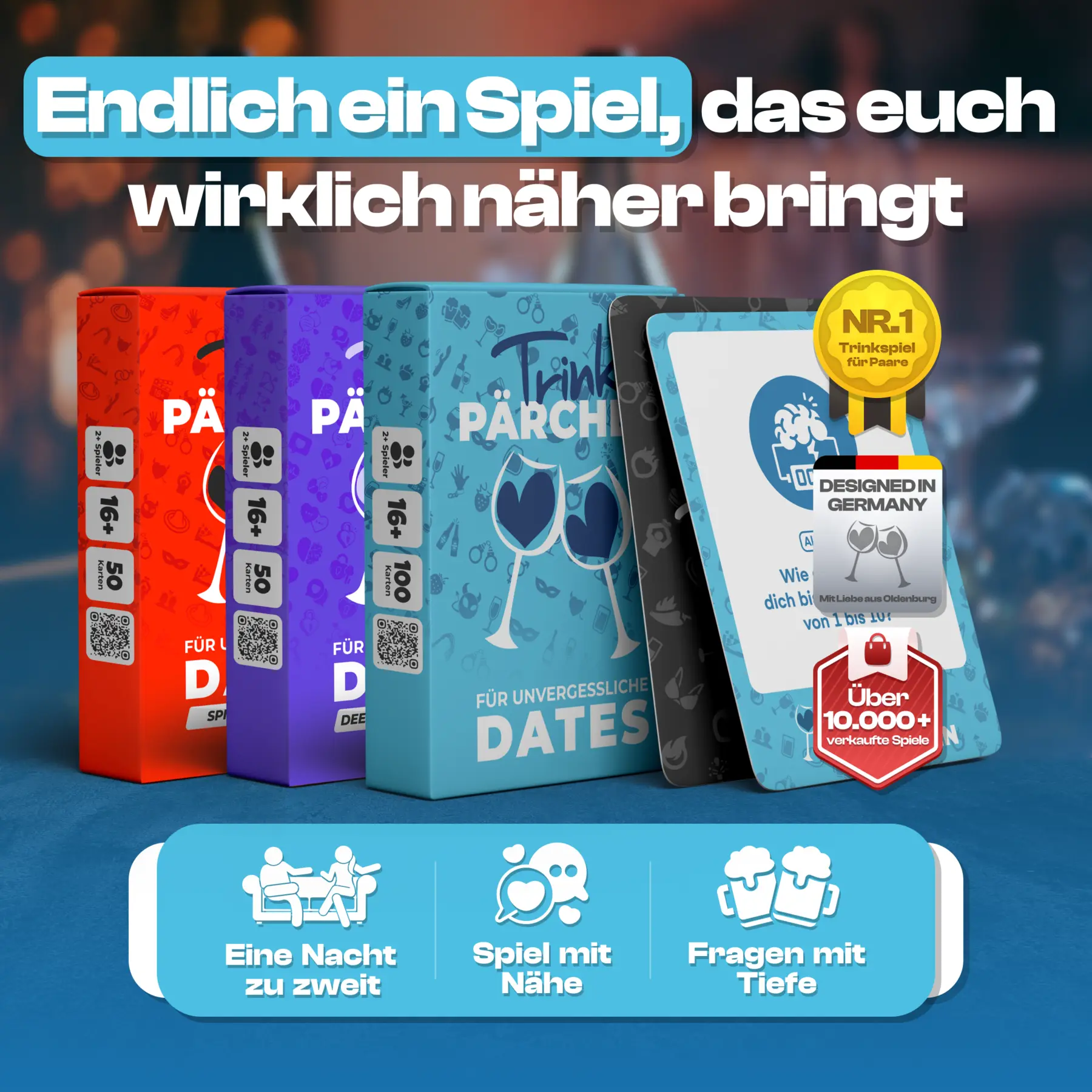 Hauptspiel + Spicy Erweiterung + Deeptalk Erweiterung