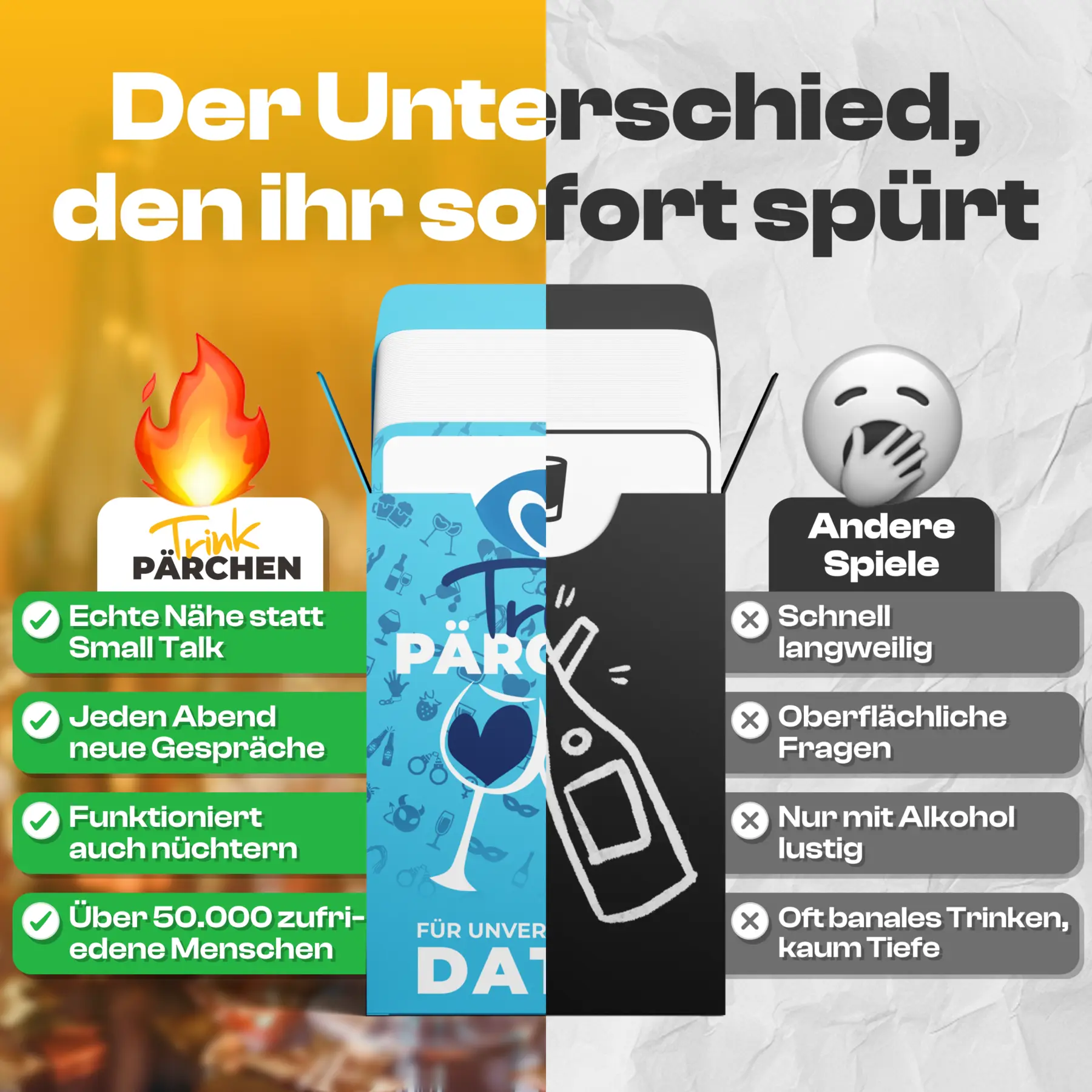 Hauptspiel + Spicy Erweiterung + Deeptalk Erweiterung