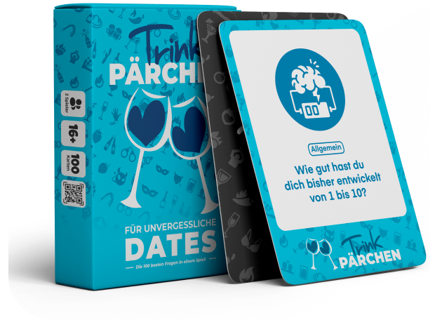 Nur Hauptspiel100 Karten im perfekten Mix: lustige Aufgaben, prickelnde Challenges und tiefe Fragen - alles in einer Box.
